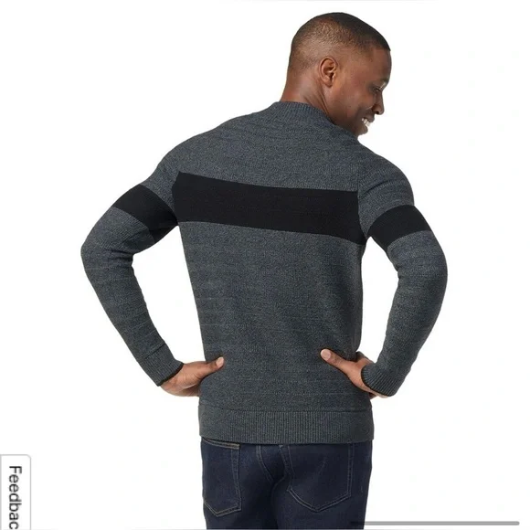 NEW Mens Smartwool Ripple Ridge Half Zip Sweater XL - Picture 2 of 12
